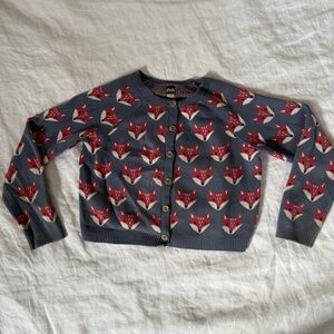 Tea Collection fox cardigan size XL
